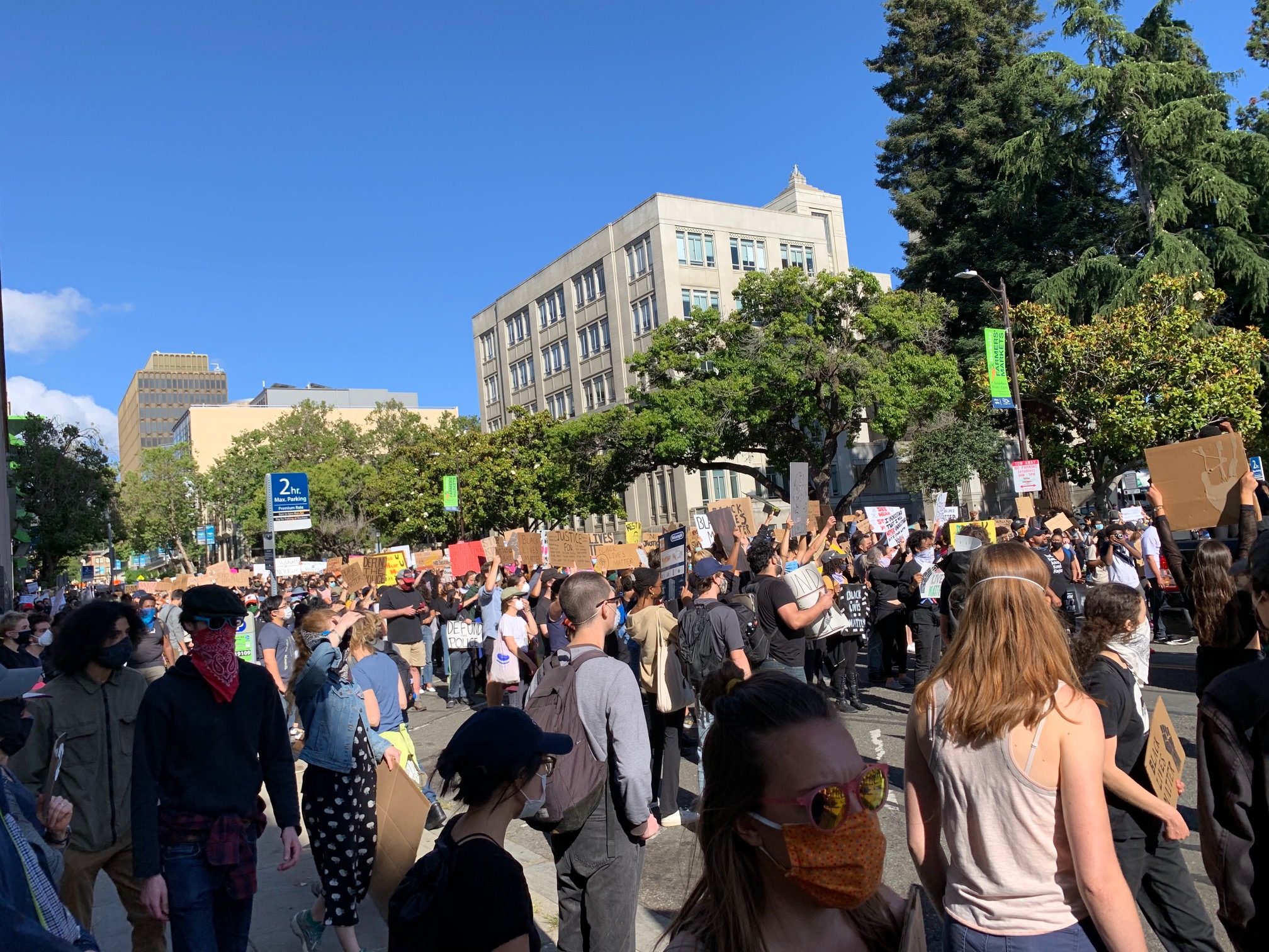 Image from a Black Lives Matter Protest in Berkeley, California